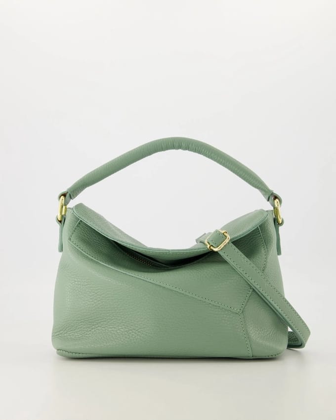 TAS - crossbody- groen - leer