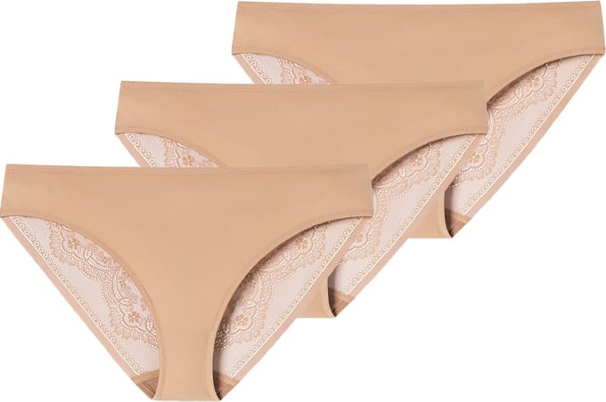 Schiesser Dames slip / onderbroek 3 pack Invisible Lace
