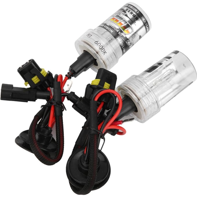 Ampoule de phare universelle 12V Source lumineuse HID 3250LM 35W Haute puissance 6000K avec douille H1 white