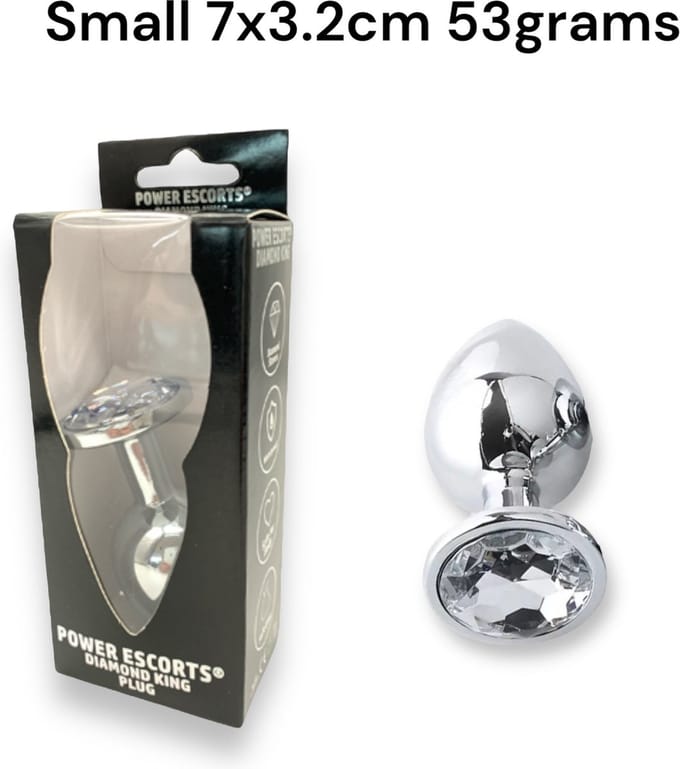Magic Love buttplug 2,8 cm wit - 1 pcs small versie, dus geen 3 stuks