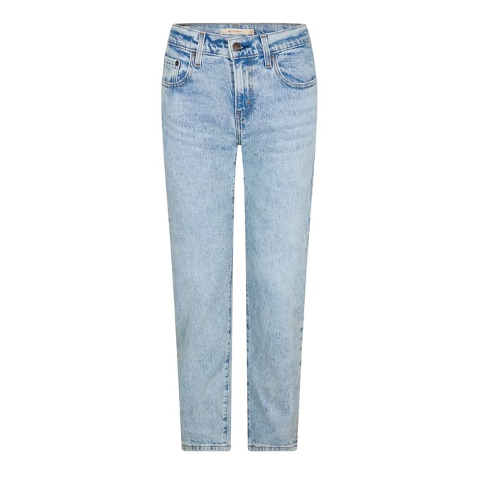 Levis Denim-jeans met middelhoge taille en recht model voor dames (Lichtblauw)