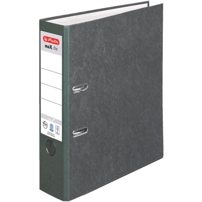 herlitz ordner maX.file nature, A4, rugbreedte 80 mm, groen