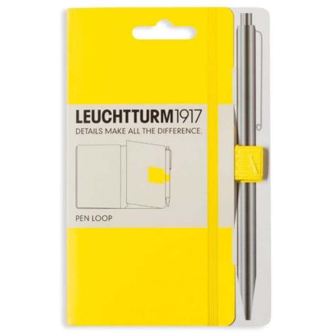 Pen loop zelfklevende pennenlus, kleur lemon geel