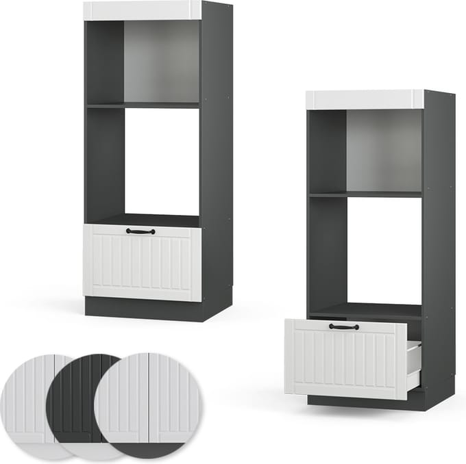 Vicco Fame-Line Magnetronkast – 60 cm open Wit Landhuis