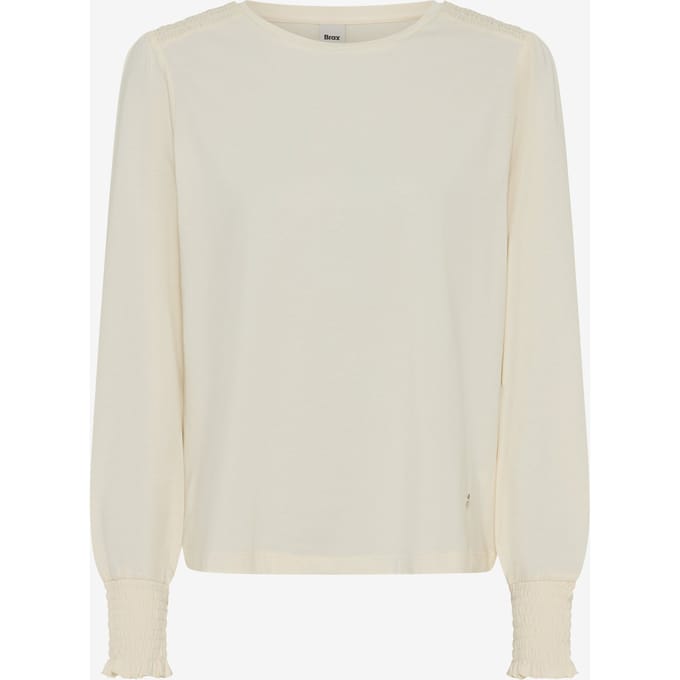 Brax Dames Shirt  Style CAITLIN L soft ecru, crèmewit, maat 38