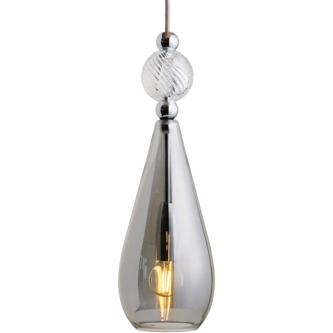 EBB & FLOW Smykke M zilver rookgrijs crystal swirl