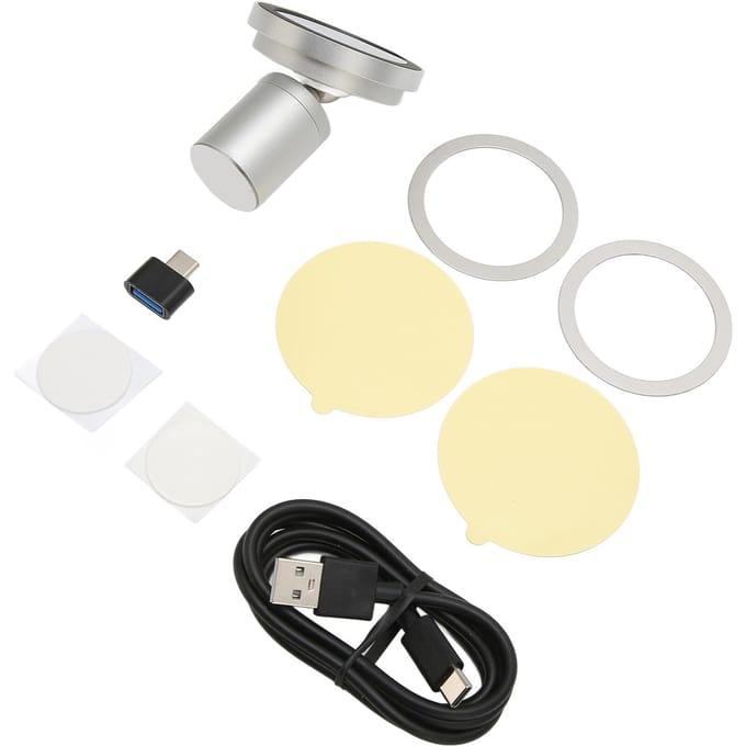 Magnetische Draadloze Autolader voor IPhone 13 12 Pro Pro Max Mini Magnetische Autohouder Lader beige