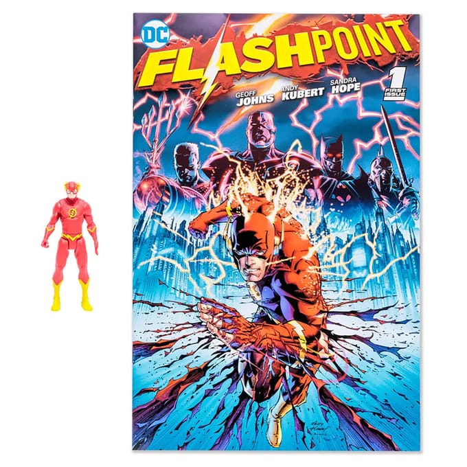 DC DIRECT - 3IN COMIC WITH FIGURE WV1 - THE FLASH (FLASHPOINT)
