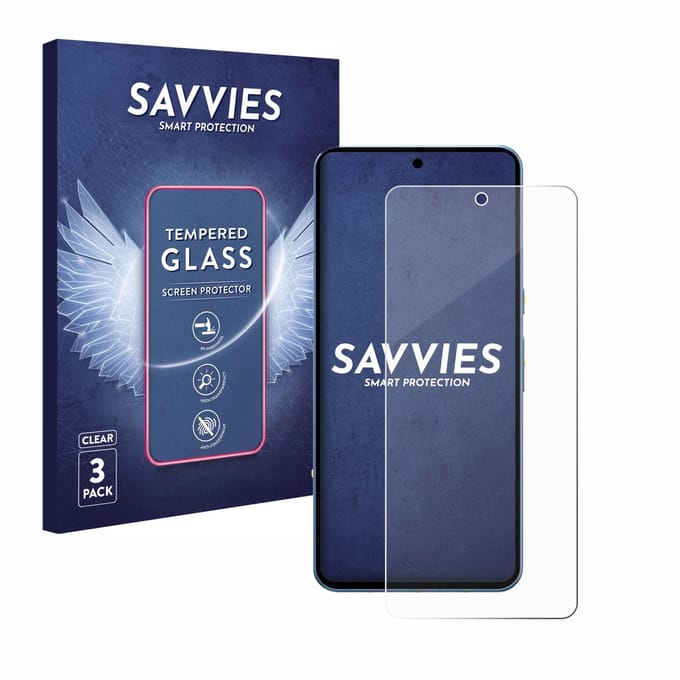 Savvies - Glas Screenprotector voor Google Pixel 8 Pro - Gehard Beschermglas 9H 3 Stuks