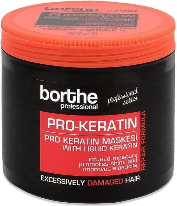 Borthe Proffesional - Pro Keratine - Haarmasker - 500 ML