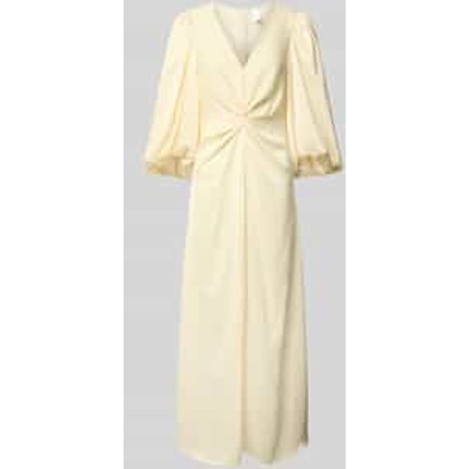 maxi-jurk met ballonmouwen model 'THEA'