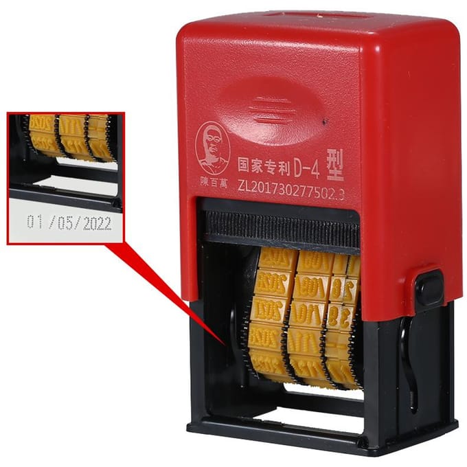 Imprimante portative portative de timbre de date, Machine de codage d'impression de Date d'encre à séchage rapide pour le plastique alimentaire Virtual Font black