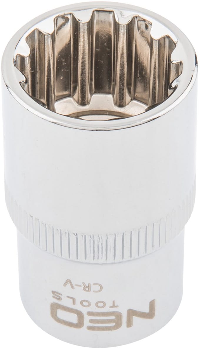 NEO - Spline Dopsleutel - 9 mm - 1/2" - Staal