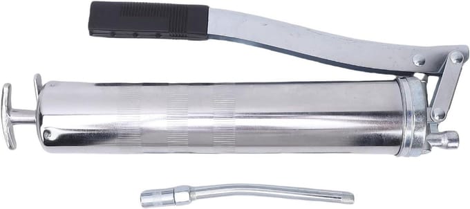 Handmatige Vetspuit - Zware Smeerpomp - Machine Onderhoud - Ontlastklep - 400cc Capaciteit - Metaal