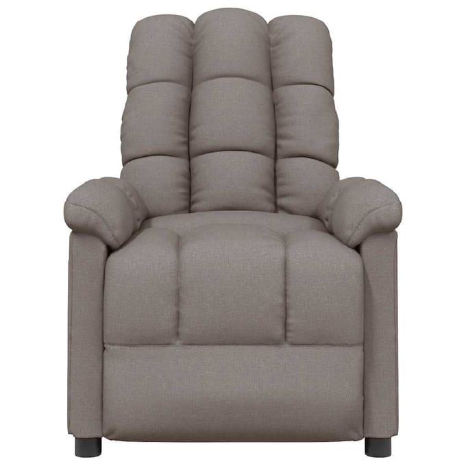 vidaXL - Massagestoel - stof - taupe
