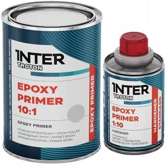 Inter Troton Epoxy Primer 1KG - roestwerend - vult goed - grijs