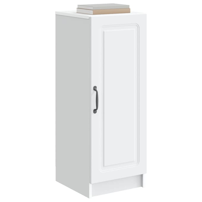 vidaXL - Dressoir - Wit - 33 - x - 34,5 - x - 87 - cm - Bewerkt - hout