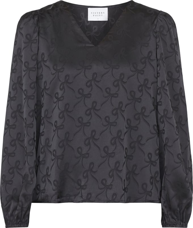 SISTERS POINT Ventia-v.ls3 - Dames Blouse - Black - Maat M