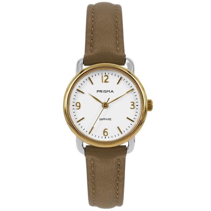 Prisma horloge P.1987 dames edelstaal saffierglas 5 ATM