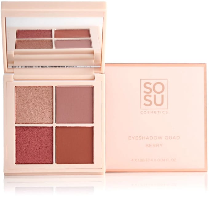 Sosu | Eyeshadow Quad Berry - Vegan
