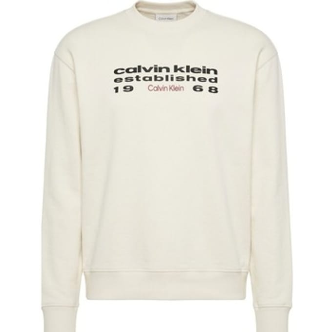 Sweaters Calvin Klein Jeans Lv04rg203g Terry Eu Graphic Crewnec