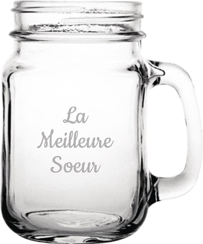 Drinkglas gegraveerd - 45cl - La Meilleure Soeur
