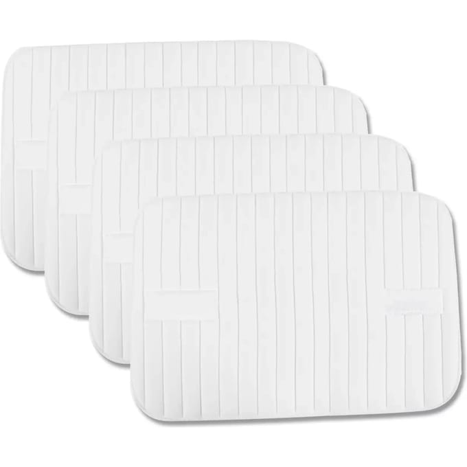 Bandage Pads, With Touch Tape Fasteners, Set Of 4