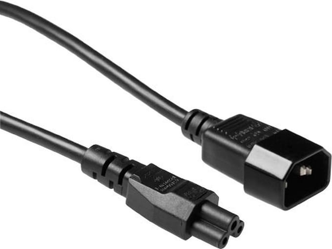 ACT Netsnoer C14 - C5 zwart 2 m AK5028