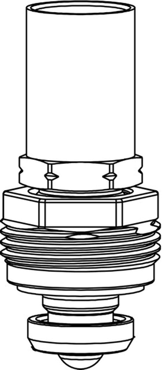 IMI Hydronic Engineering HEIMEIER Vervangingsbovendeel RTL met 25 mm messing huls, vanaf bouwjaar 2012, 1305-02.300