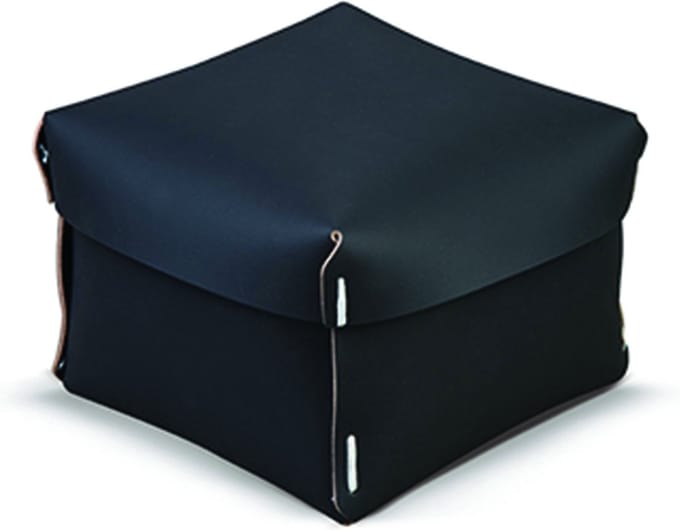 Vacavaliente - Ruca Opbergbox L - Gerecycled Leer - Zwart