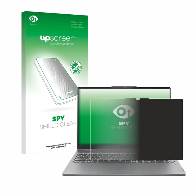 upscreen - privacy screenprotector voor Lenovo IdeaPad 5 2-in-1 Gen 10 16" - Folie Beschermfolie Blauwlichtfilter