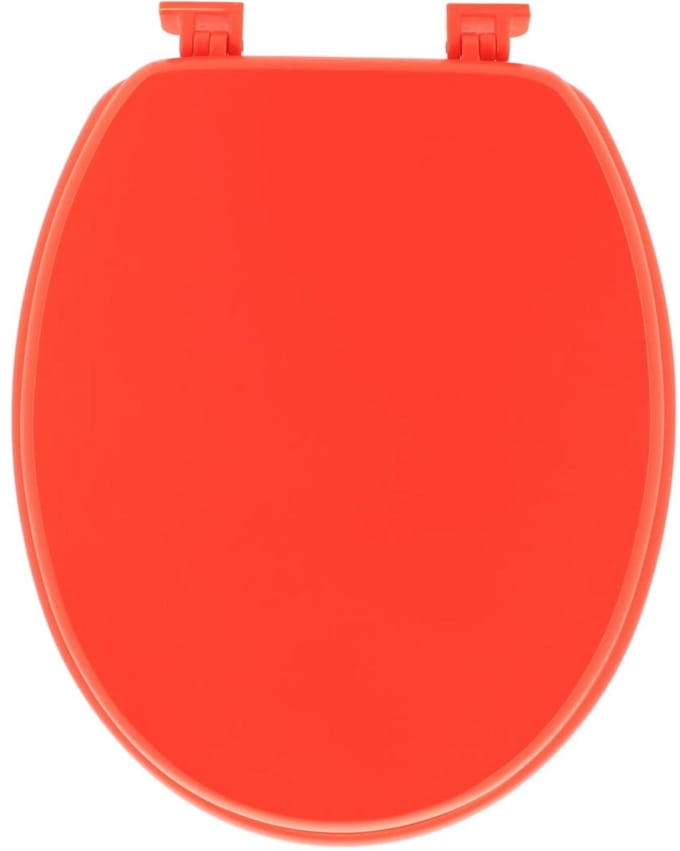 Toiletbril met deksel-chique rood-MDF-Universele maat.