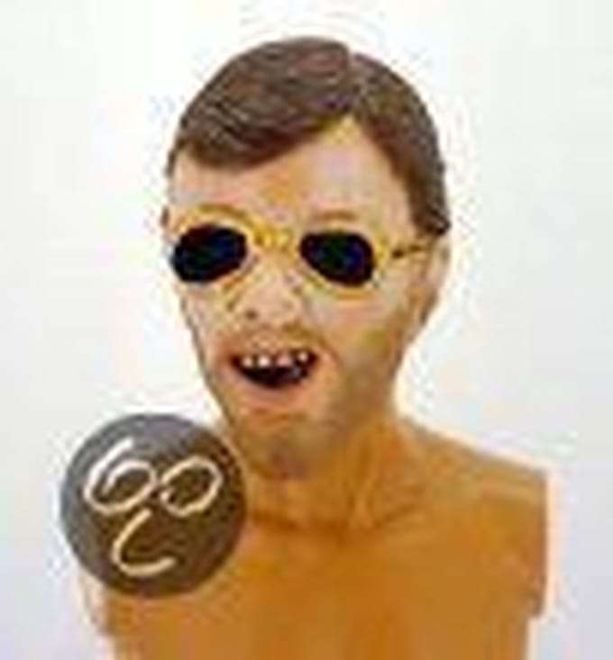Partyproduct Latex masker Macho man - Stoer en cool