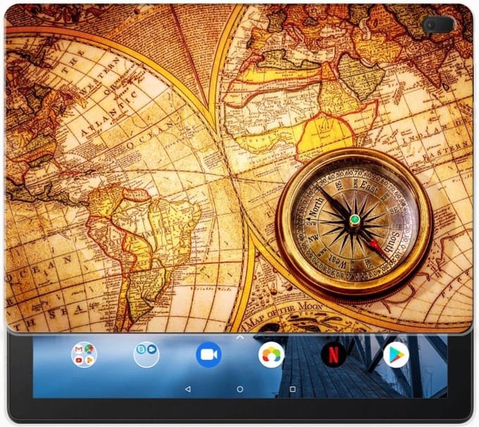 Lenovo Tab E10 Hip Hoesje Kompas