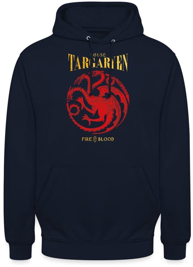 Game Of Thrones Huis Targaryen Hoodie Unisex