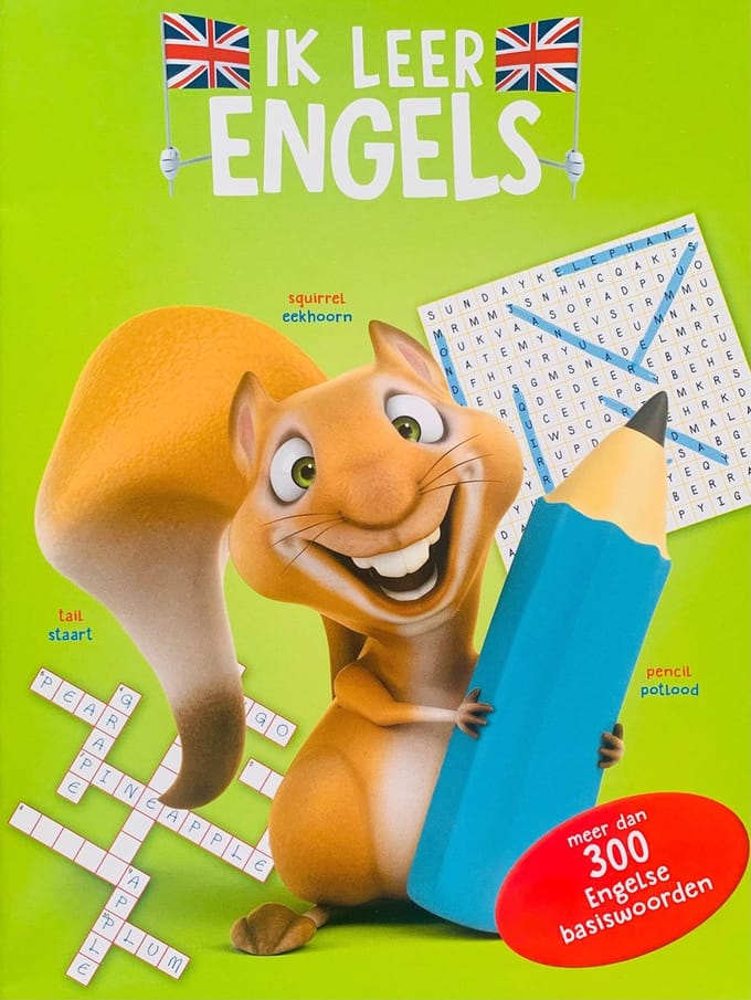 Cuberdon Ik leer Engels voor kinderen - Oefenboek met spelletjes - Deel 1