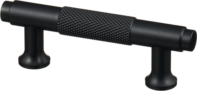 Handgreep Zwart - diamond cut - 64mm/98mm