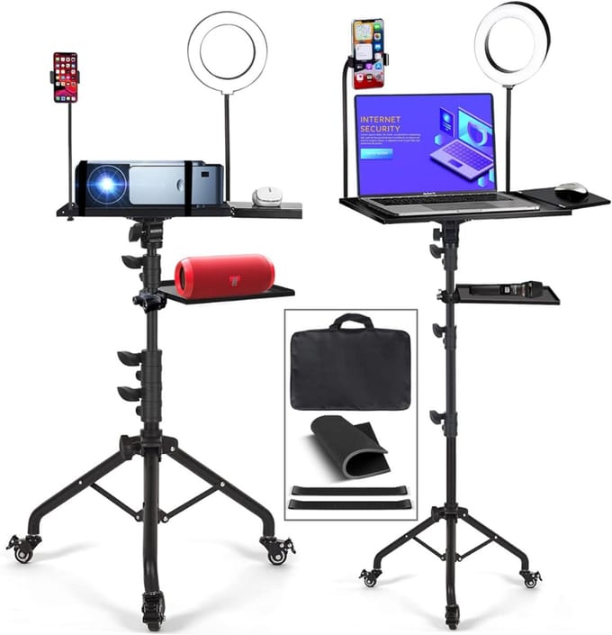 MRKK® Projector Statief – Beamer Statief Met Laptop Verdieping – Verstelbaar Standaard