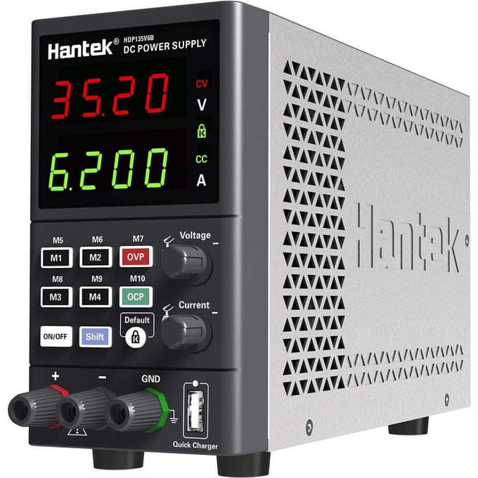 Hantek HDP135V6A banc numérique alimentation cc Variable 35V 6A commutation réglable puissance régulée US Plug gris