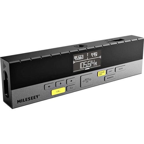 MILESEEY DP20 PRO Laserafstandsmeter Statiefadapter 6.3 mm (1/4 inch), Statief, Li-ion accu, Documentatie-app 120 m