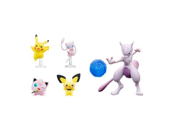 POKEMON - Battle Fig 30th Anniversary Multipack 5-Pack Pikachu #1, Pichu, Mew, Jigglypuff #1, & Ceruledge