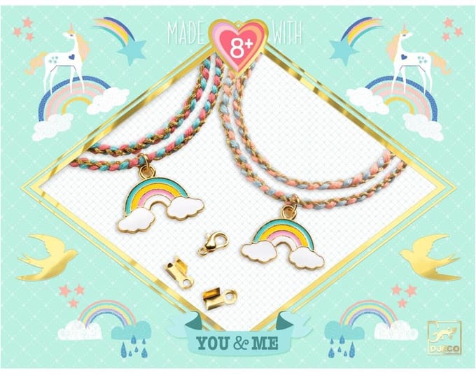 Djeco kralen & sieraden Rainbow Kumihimo armbanden set - creatief speelgoed.