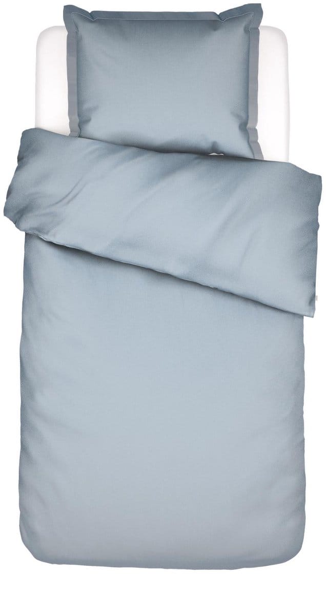 Essenza Aziza Dekbedovertrek Egyptisch Katoen Zen blue - Eenpersoons – 140x200/220 cm