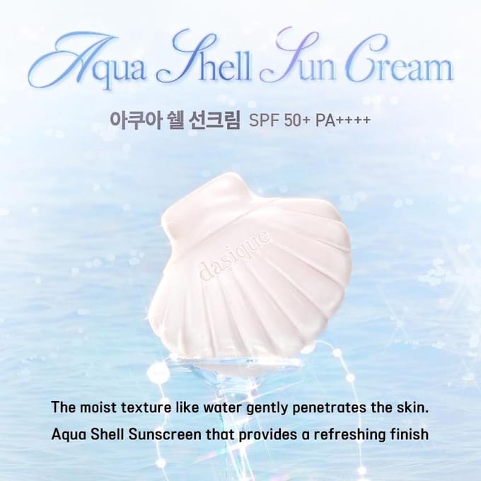 Dasique Crème Solaire Aqua Shell 50ml (3 Options) #50ml x 2pcs