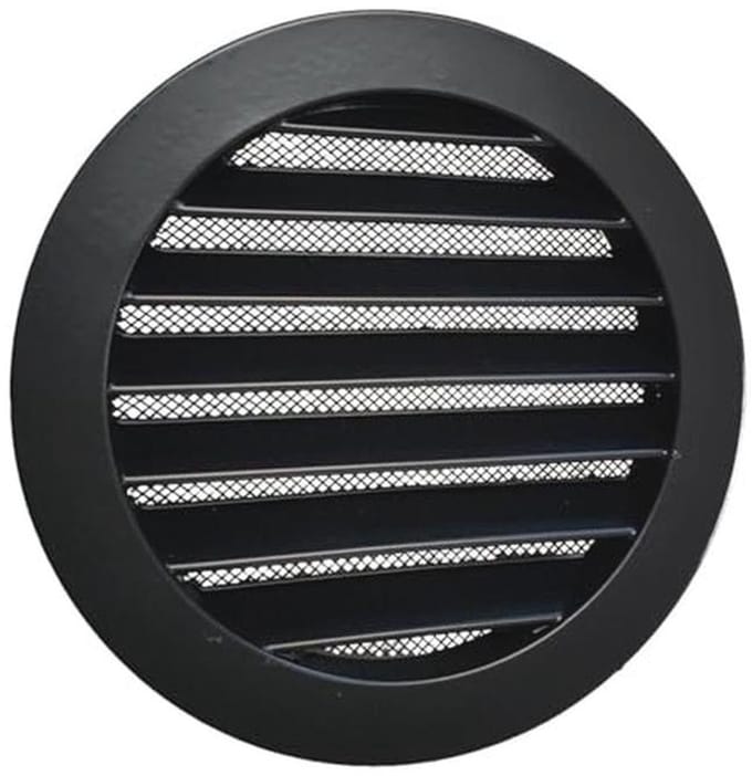 Weerbestendig rooster Ø 200 mm - Aluminium en Insectenbescherming