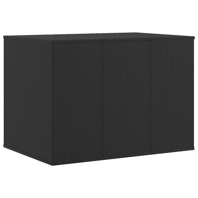 vidaXL - Tuinbox - 145x100x103 - cm - polyetheen - rattan - zwart