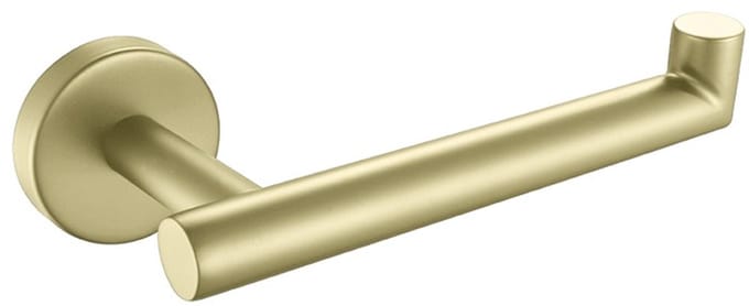 Profielenloods - Wc rolhouder geborsteld goud - Monteren met schroef
