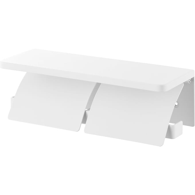 Yamazaki Tower Toiletrolhouder dubbel wandmontage - Wit