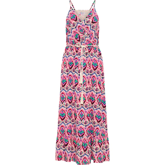 IZIA Maxi-jurk met all-over print Dames Roze Veelkleurig
