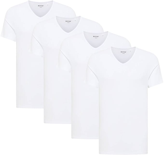 Mustang T-shirt Style Amado 4-Pack Verpakking van 4